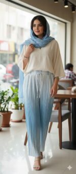 شلوار ساتن زنانه، شلوار ساتن راه‌راه، خرید شلوار ساتن، قیمت شلوار در قشم، خرید از درگهان شاپ، خرید عمده شلوار زنانه، شلوار تابستانی زنانه، شلوار راحتی ساتن