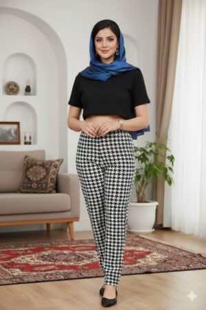 طرح: مدرن و جذاب مناسب فصل: 4 فصل محصولی وارداتی از کشور چین میباشد در 5 طرح جذاب و خوشگل فری سایز کاملا کشی دور کمر ( حداقل 70 – حداکثر 120 ) سانتی متر قد 100 سانتی متر