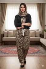 کاربرد: شلوار خانگی و شلوار بیرونی طرح: مدرن و جذاب با تناژ رنگی مشکی و سفید مناسب فصل: 4 فصل محصولی وارداتی از کشور چین میباشد در 6 طرح جذاب و خوشگل فری سایز کاملا کشی دور کمر ( حداقل 70 – حداکثر 120 ) سانتی متر  قد 100 سانتی متر