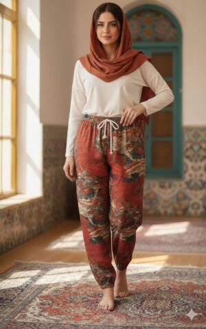 شلوار زنانه دمپا کش معمولاً از پارچه‌های خنک و لطیف دوخته می‌شود تا در طول روز احساس آزادی و راحتی داشته باشید. این مدل شلوار هم برای استفاده در منزل و هم برای بیرون از خانه مناسب است و با انواع بلوز و مانتو به‌راحتی ست می‌شود.