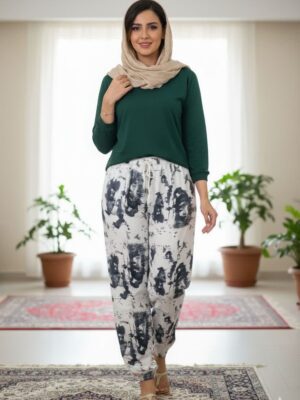 محصولی وارداتی از کشور چین میباشد در 5 طرح جذاب و خوشگل فری سایز کاملا کشی دور کمر ( حداقل 70 – حداکثر 110 ) سانتی متر قد 100 سانتی متر